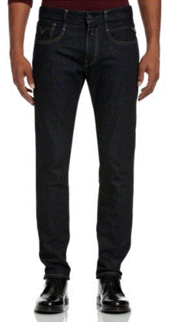 Replay Anbass Slim Men's Jeans Dark Indigo - Kliknutím na obrázek zavřete