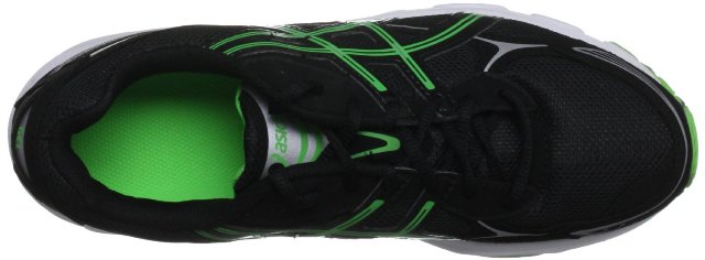 Asics T231N Men's Gel Galaxy 5 Black/Green/White Running Shoes - Kliknutím na obrázek zavřete