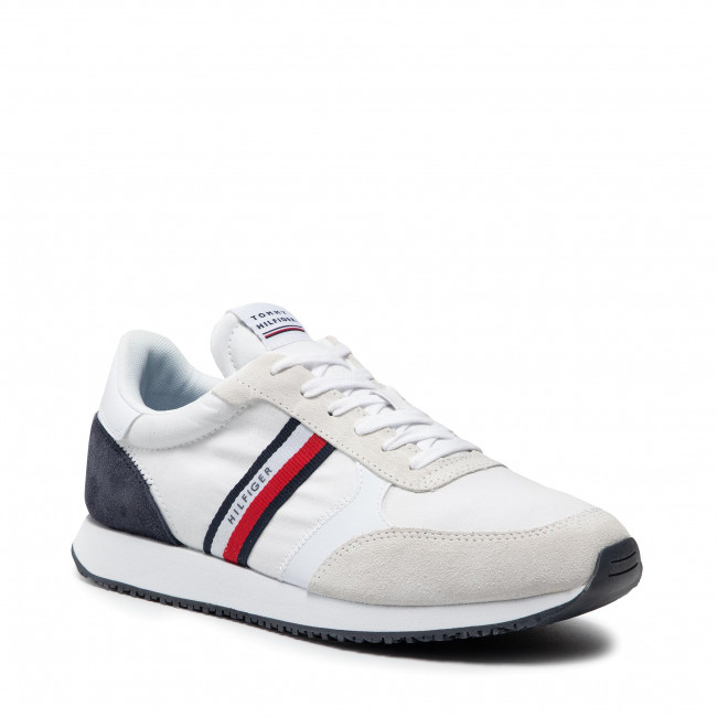 Tommy Hilfieger Mens Runner Low-top Mix Sneakers