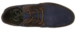 Replay Mens Broad Navy Leather Lace Up