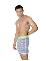 Andrew Christian Original shorts St. Lucia, vel. 32 Royal Stripe