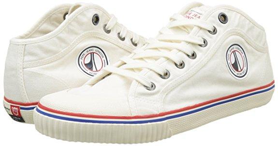 Pepe Jeans London Mens High Top Sneaker Industry Factory White