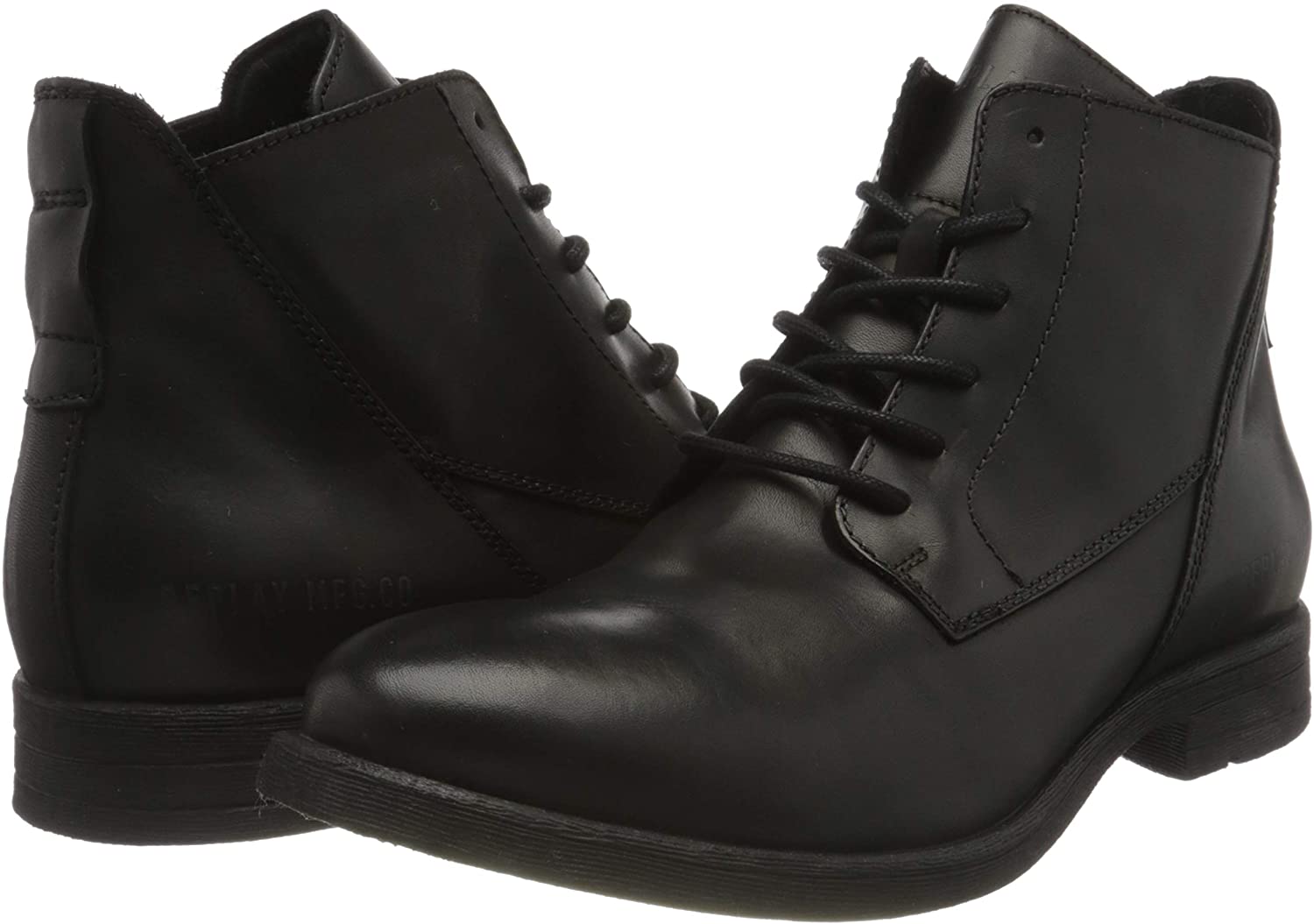 Replay Mens Gunhill Leather Black