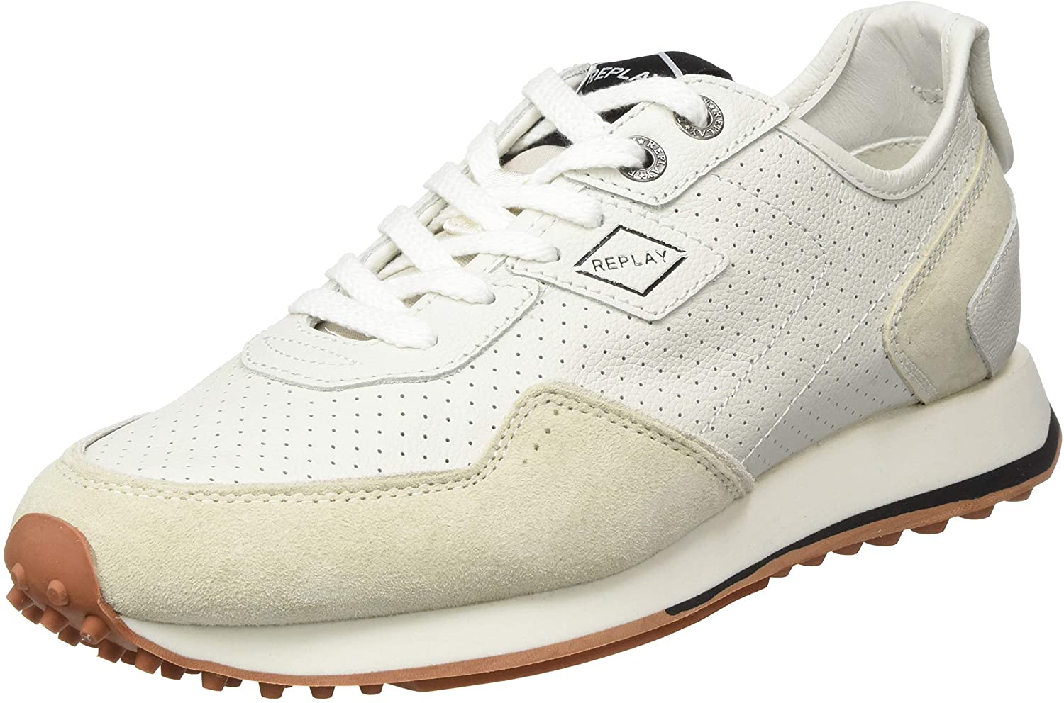 Replay Men's R-81 Beige, Off White Trainers