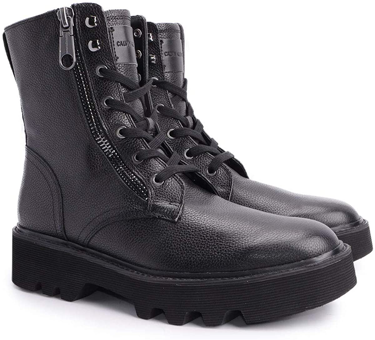 Calvin Klein Jeans Levi Black Leather Boots