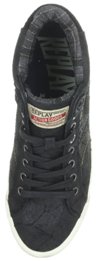Replay Mens Arsenal Leather Trainers Black