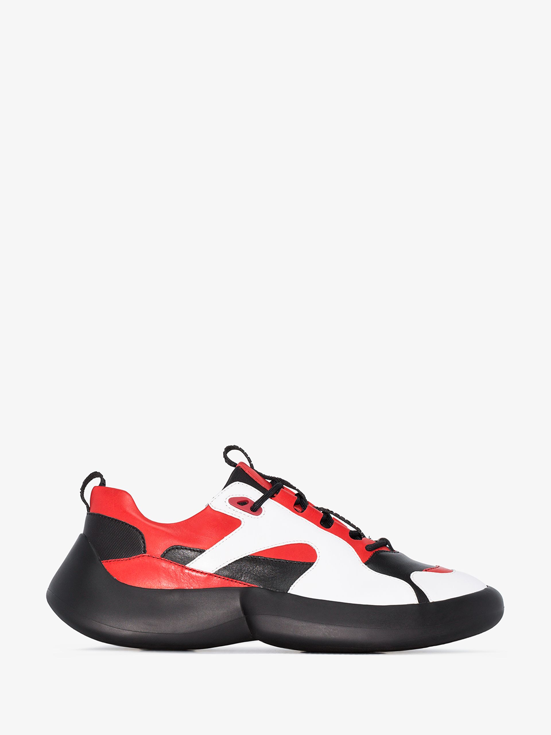 Camper Abs Lab Red/Black/White Leather Sneakers