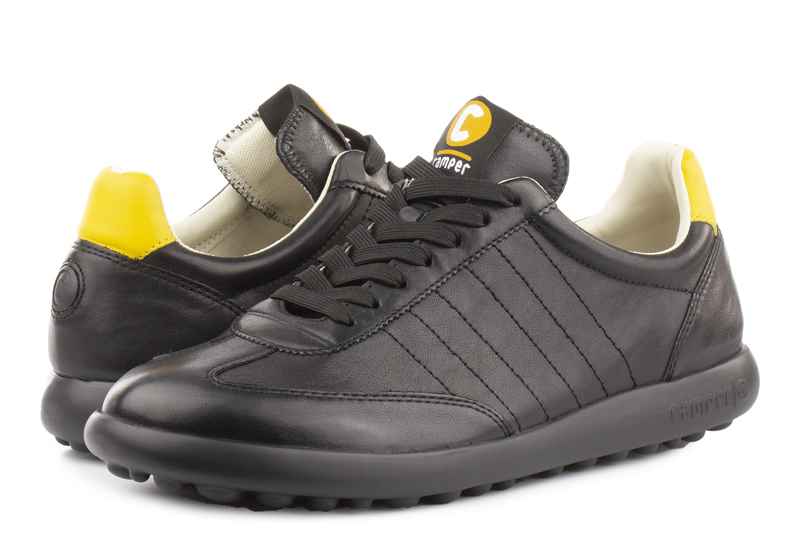 Camper Leather Pelotas XLF Black Sneakers
