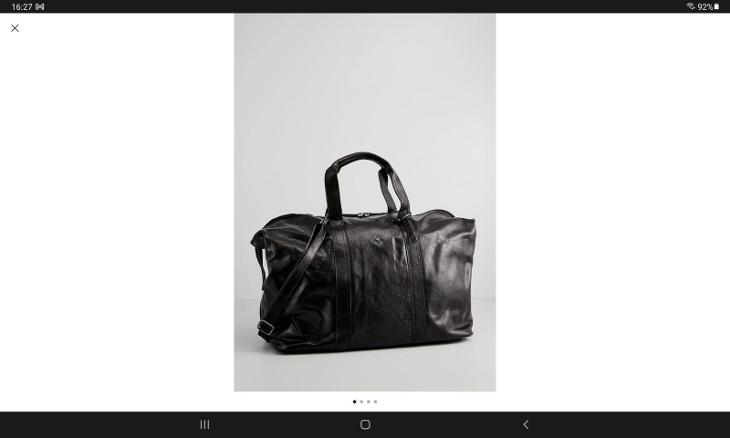 ASHWOOD - Genuine Leather, Weekend / Travel Bag Black