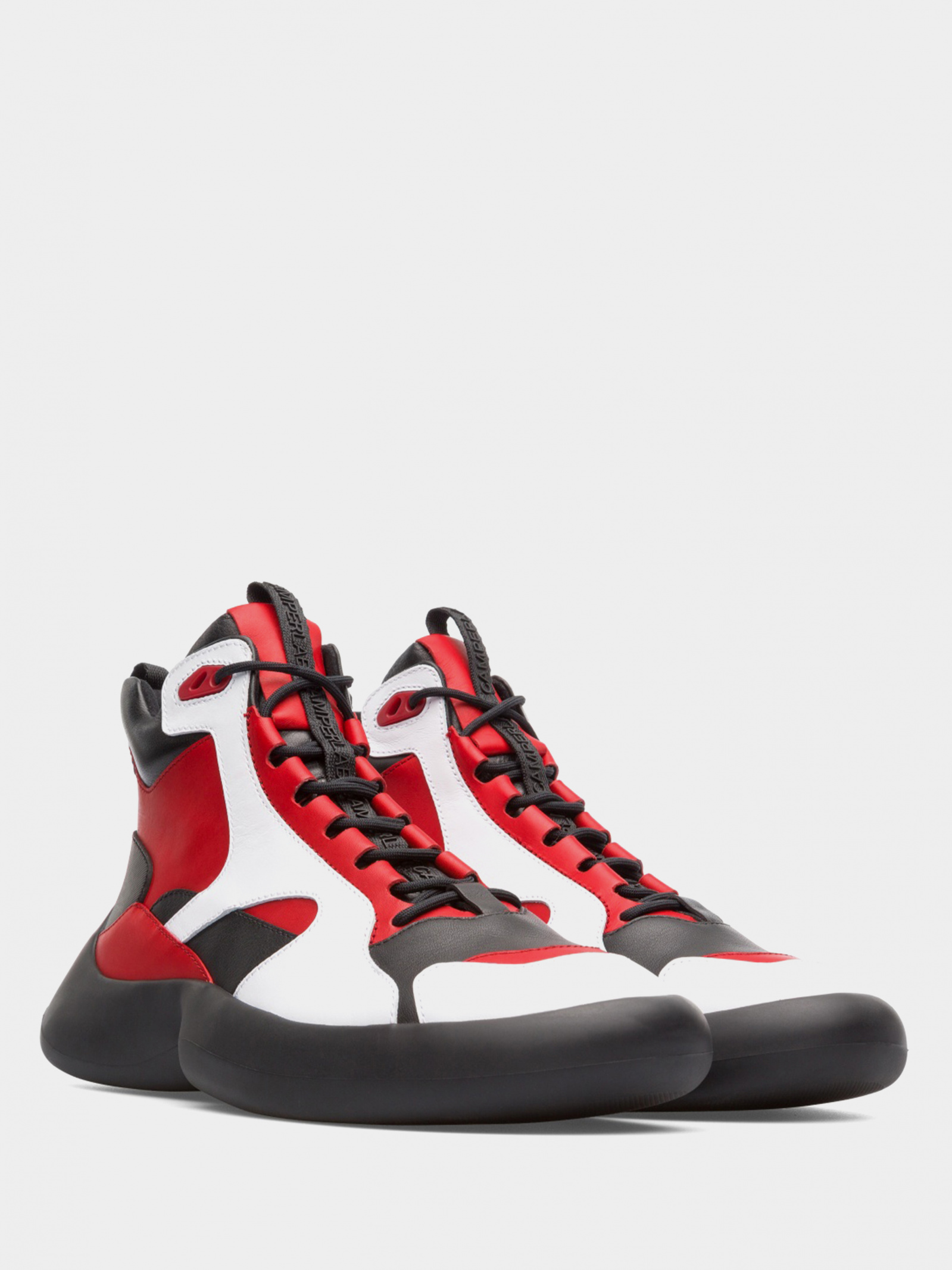 Camper Abs Red/Black Hi Lace Sneakers