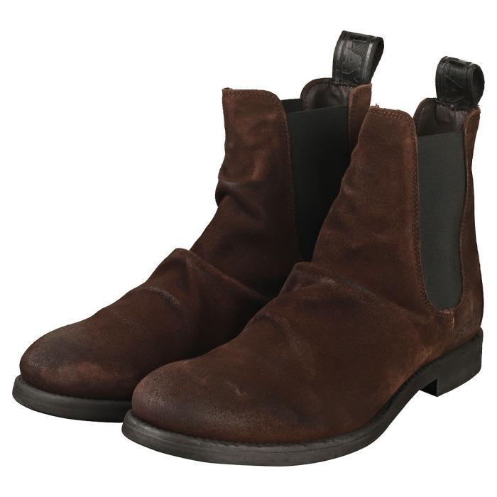 Replay City Mens Ankle Boots Dark Brown Chelsea Shoes