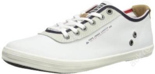 Pepe Jeans London Britt BT-292 A White Sneakers - Kliknutím na obrázek zavřete