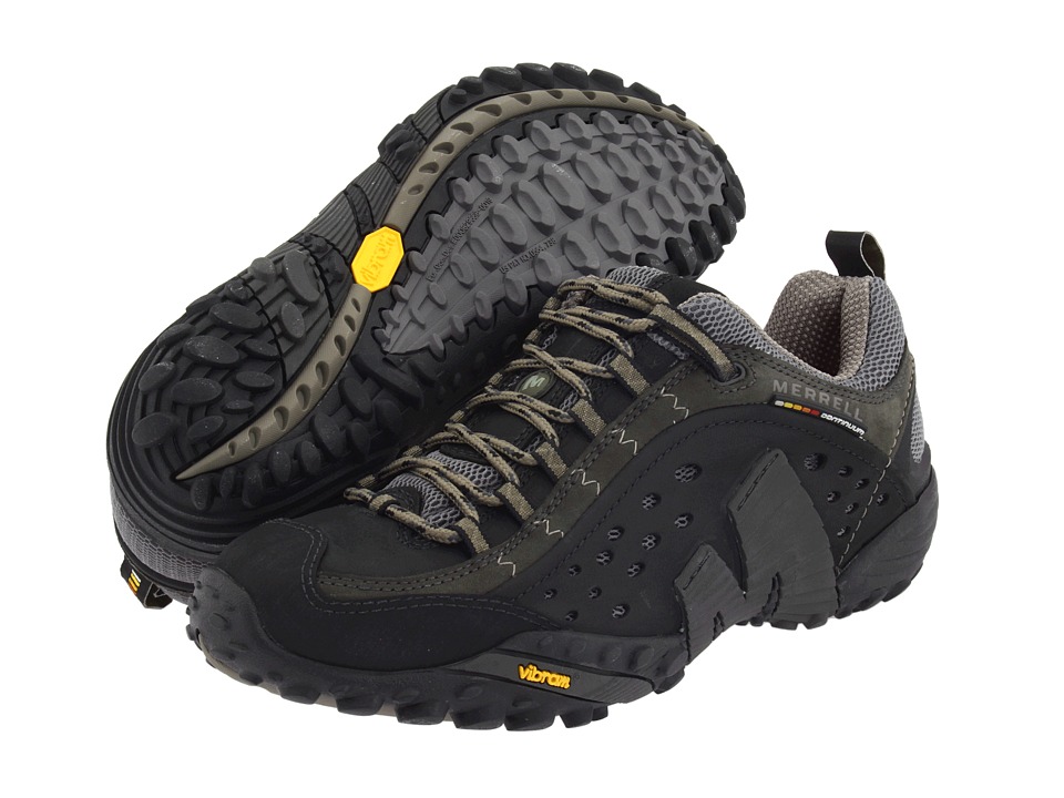 Merrell Mens Intercept, Mens Low Hiking and Trekking Shoes Black