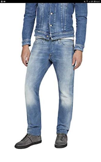 Replay Mens Straight Jeans Waitom Slim Light Blue 10 - Kliknutím na obrázek zavřete