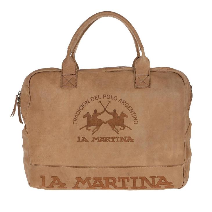 La Martina Esteban Weekender Leather Bag