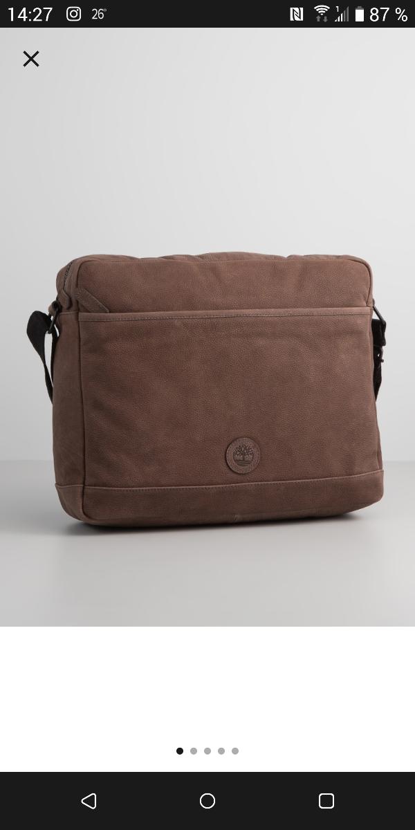 Timberland Unisex Bag, Messenger Bag, Genuine Leather Bag - Kliknutím na obrázek zavřete