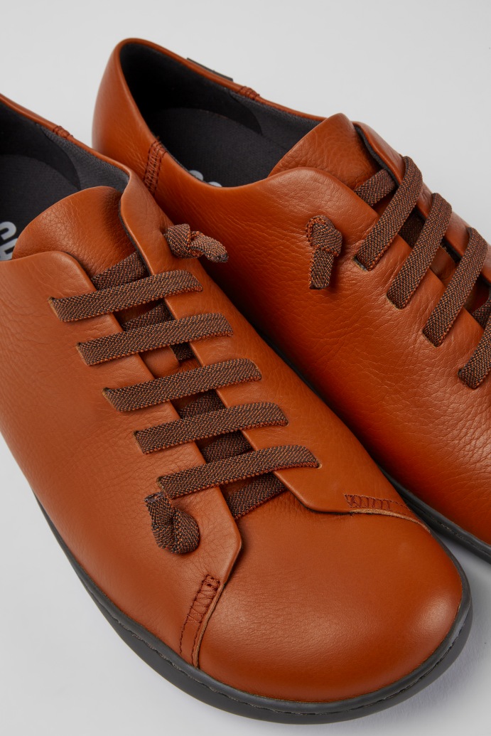 Camper Peu Cami Mens Medium Brown Low-Top Sneakers - Kliknutím na obrázek zavřete