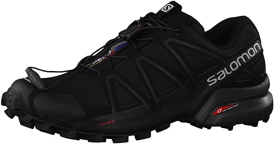 Salomon Mens Speedcross 4 Gore-Tex Trailrunning-Shoes Black