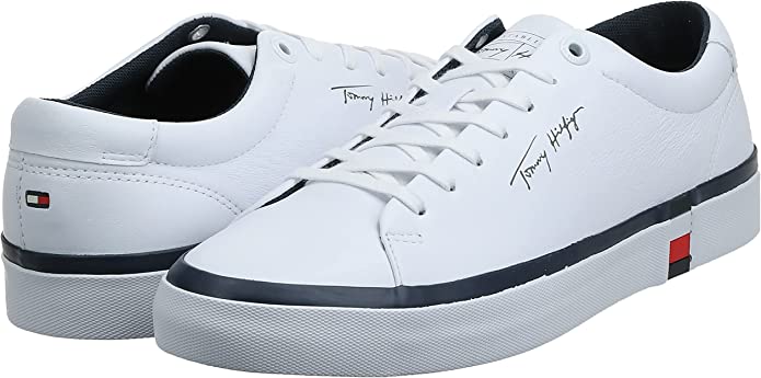 Tommy Hilfieger Mens Low-Top Core Corporate Vulc Leather Sneaker