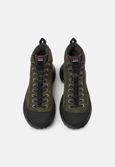 Camper Circular Ankle Boot Leather Shoes - Dark Green - Kliknutím na obrázek zavřete
