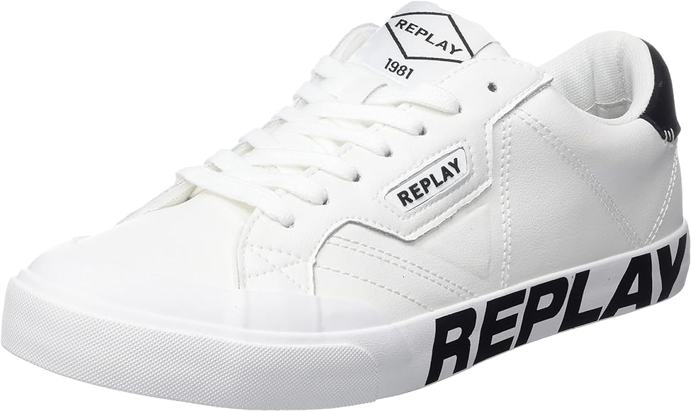 Replay Mens College Print Sneaker - Kliknutím na obrázek zavřete