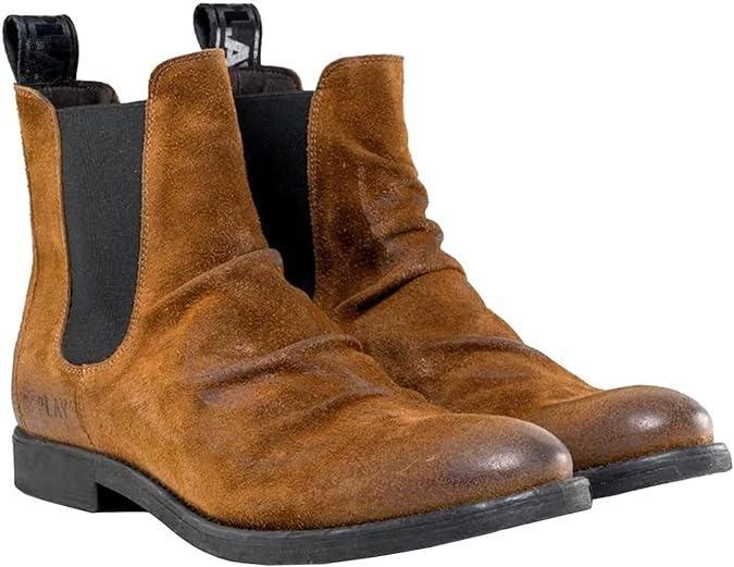 Replay City Mens Ankle Boots GMC86 Tan Chelsea Shoes