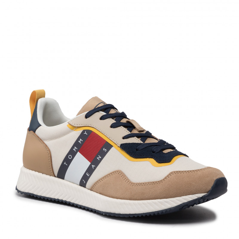 Tommy Jeans Track Cleat Mens Beige Low-top Sneakers